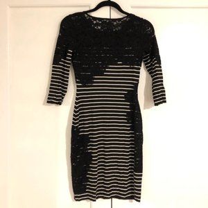 NWT Bailey 44 Black & White Dress